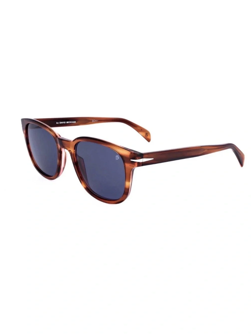 ⚡️NEW David Beckham DB1062/S EX4KU Sunglasses in Brown Horn with Blue Lenses⚡️